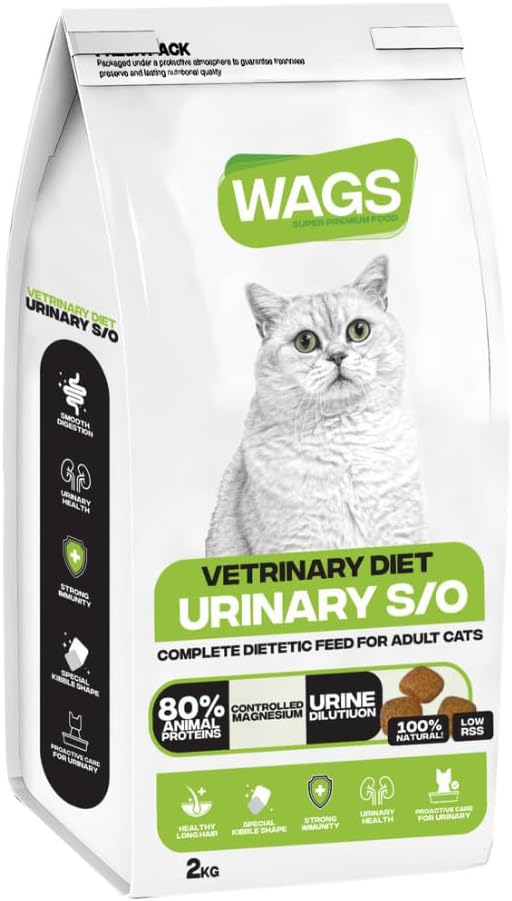 WAGS Cat WAGS Chicken and Duck Cat Dry Food Urinary S/O 2Kg