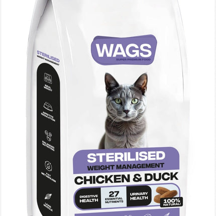 WAGS Cat WAGS Sterilised Adult Cat Dry Food 400g
