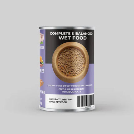 WAGS Cat WAGS Sterlized Cats  Chicken with Vegetables Pate 400g