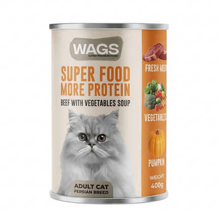 WAGS Cat WAGS Super Food Adult Cat Beef And Vegetables Soup 400g