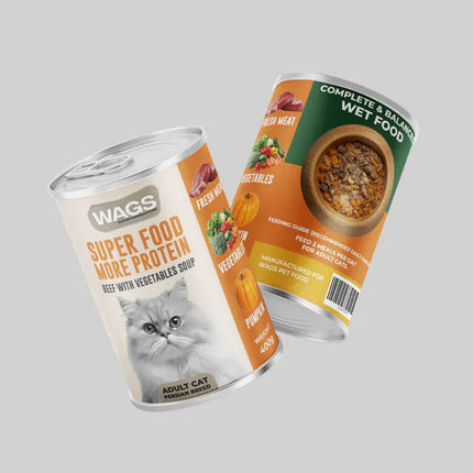 WAGS Cat WAGS Super Food Adult Cat Beef And Vegetables Soup 400g