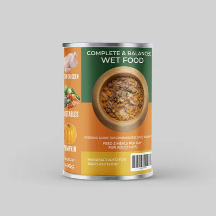 WAGS Cat WAGS Super Food Adult Cat Chicken with Vegetables And Soup 400g