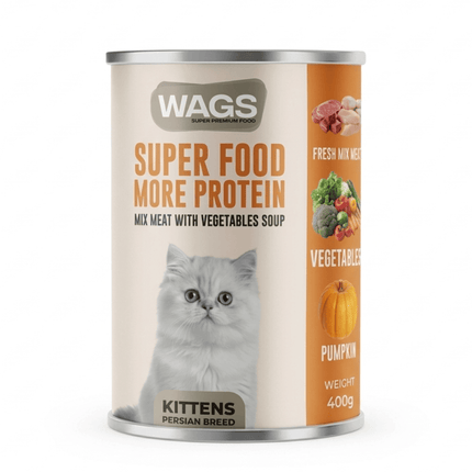 WAGS Cat WAGS Super Food Kitten Mix Meat with Vegetables Soup 400g