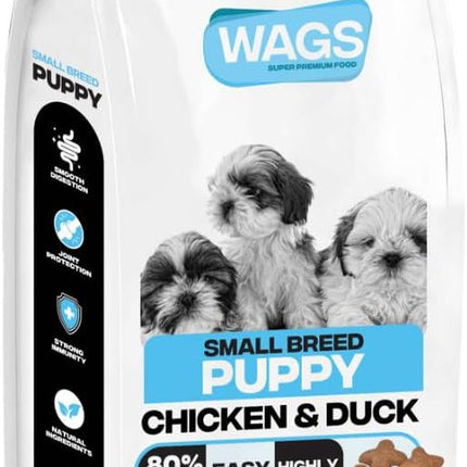 WAGS Dog WAGS Chicken and Duck Dog Dry Food Small Breed Puppy 4Kg