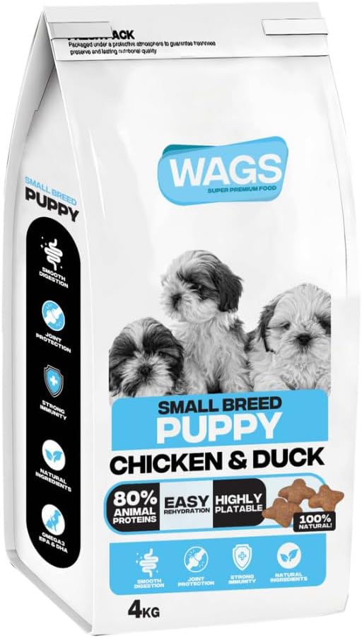 WAGS Dog WAGS Chicken and Duck Dog Dry Food Small Breed Puppy 4Kg