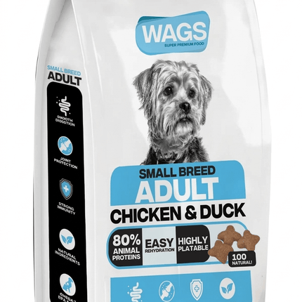 WAGS Dog Wags Dog Dry Food Adult Small Chicken And Duck 4 kg