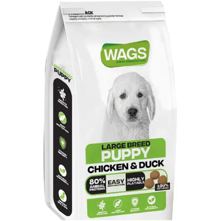WAGS Dog Wags Dog Dry Food Puppy Large Breed Chicken And Duck 4 kg
