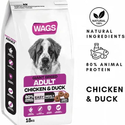 WAGS Dog Wags Dry Food for Giant Breed Adult 18 Kg