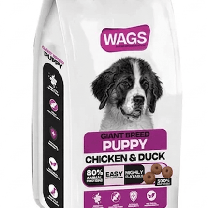 WAGS Dog WAGS Dry food For Puppy Giant dog with chicken and duck 18 kg