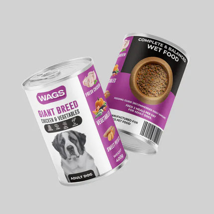 WAGS Dog WAGS Giant Breed Dogs Chicken with Vegetables Pate 400g