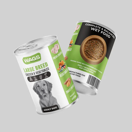 WAGS Dog WAGS Large Breed Dog Chicken with Vegetables Pate 400g