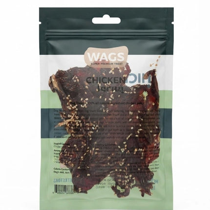 WAGS Dog Wags Real Chicken Jerky with Sesame 150g Grain Free Training Treats