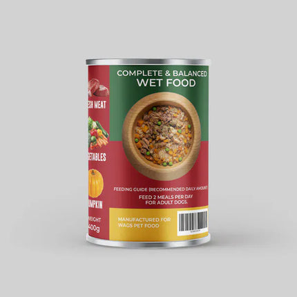 WAGS Dog WAGS Super Food Adult Dogs Chicken And Beef Mix Meat with Vegetables Soup 400g