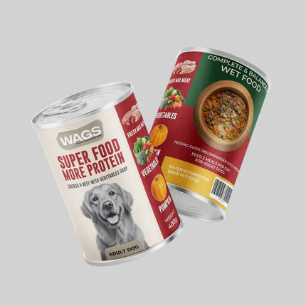 WAGS Dog WAGS Super Food Adult Dogs Chicken And Beef Mix Meat with Vegetables Soup 400g