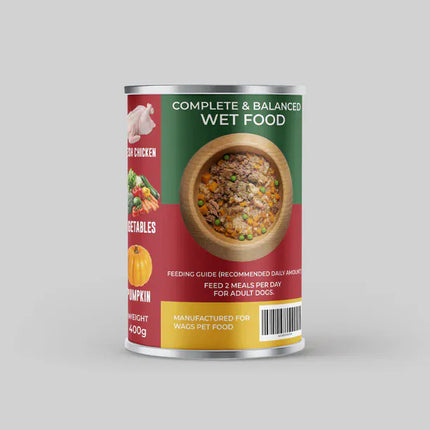 WAGS Dog WAGS Super Food Adult Dogs Chicken with Vegetables And Soup 400g