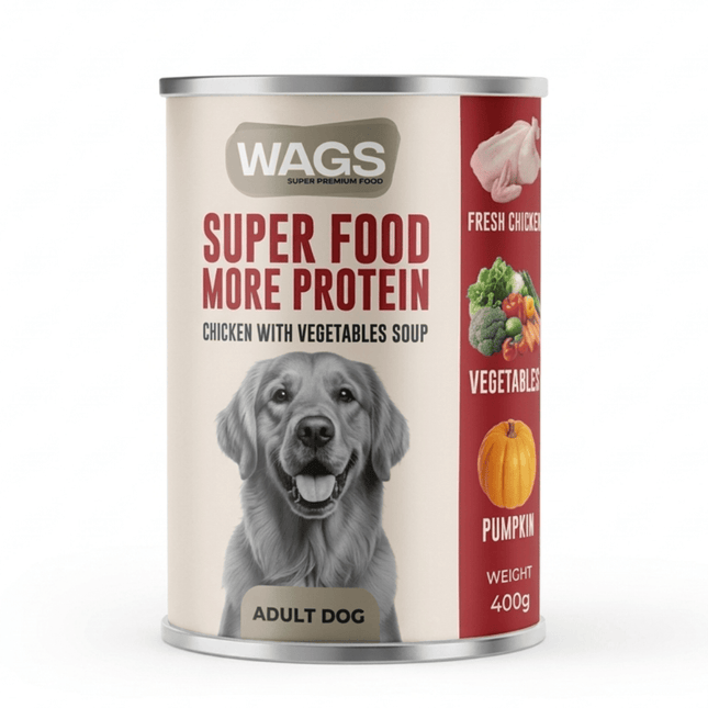 WAGS Dog WAGS Super Food Adult Dogs Chicken with Vegetables And Soup 400g