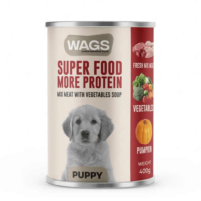 WAGS Dog WAGS Super Food for Puppy Mix Meat with Vegetables Soup 400g