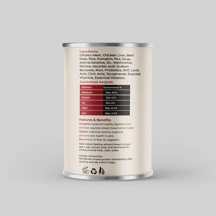 WAGS Dog WAGS Super Food for Puppy Mix Meat with Vegetables Soup 400g