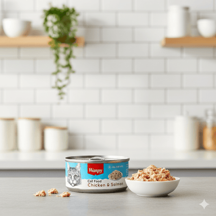 Wanpy cat Wanpy Cat Wet Food Chicken & Salmon – 95g