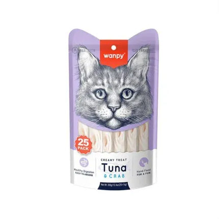 wanpy Cat Wanpy Creamy Cat Treats with Crab and Tuna 5 Pcs