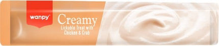 Wanpy Cat Wanpy Creamy Lickable Cat Treats  Chicken And Cheese 14g
