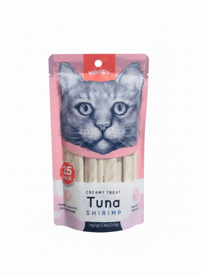 Wanpy Cat Wanpy Creamy Treat Tuna And Shrimp 24 Pieces