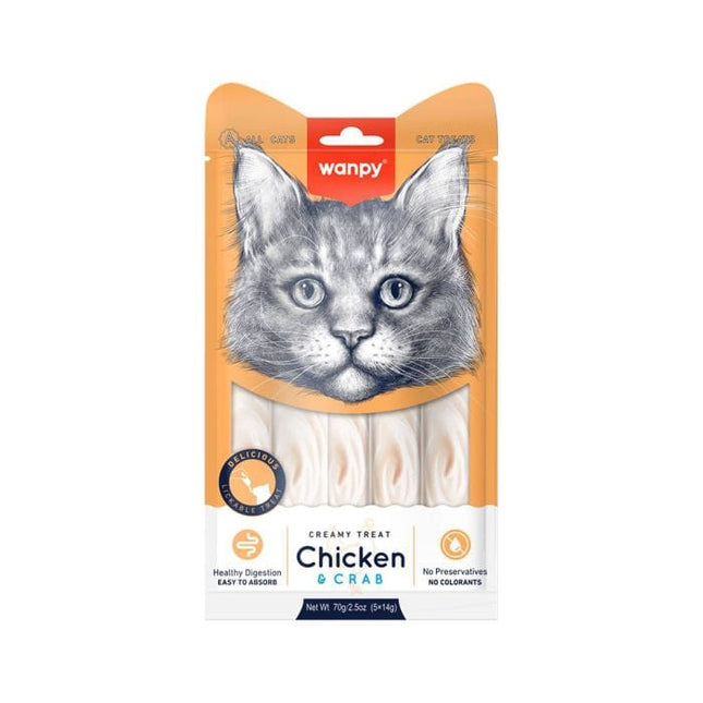 Wanpy Cat Wanpy Creamy Treat With Chicken And Crab 70g