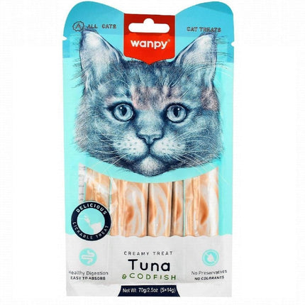 Wanpy Cat Wanpy Creamy Treat With Tuna And Codfish 70g