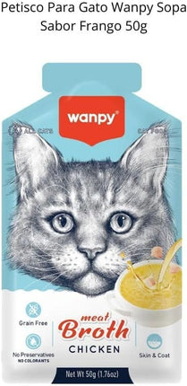 Wanpy cat Wanpy Grain-Free Meat Broth Chicken for Cats 50g