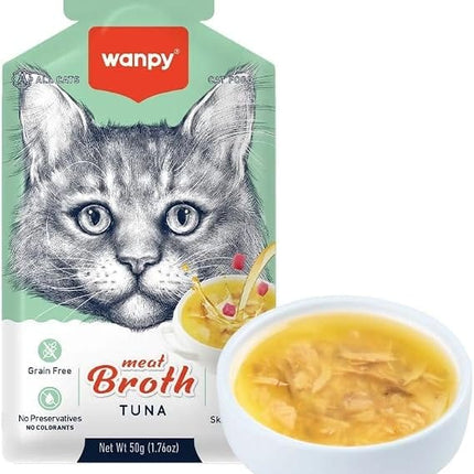 Wanpy cat Wanpy Grain-Free Meat Broth Tuna for Cats 50g