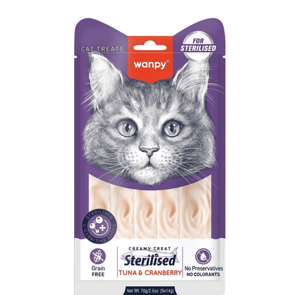 Wanpy Cat Wanpy Inaba Churro Tuna And Cranberry 5×14 g Treats for Cats