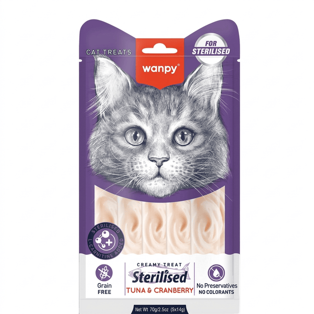 Wanpy Cat Wanpy Inaba Churro Tuna And Cranberry 5×14 g Treats for Cats