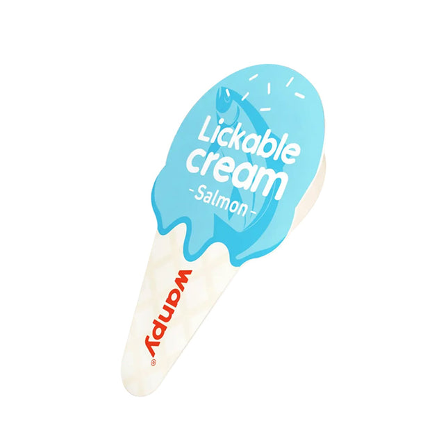 Wanpy Cat WANPY Lickable Cream Spoon  Salmon For Cat 16g
