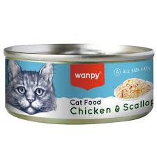 Wanpy Cat Wanpy Wet Cat Food with Chicken and Scallop 95 gr