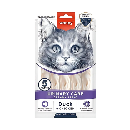 Wanpy Cat Urinary Care Treats Creamy Duck And Chicken 5 pcs