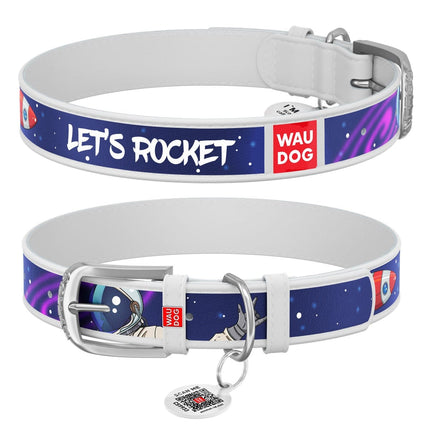 WAUDOG Dog WAUDOG Design Dog Collar with QR Passport 27-36 cm  15 mm