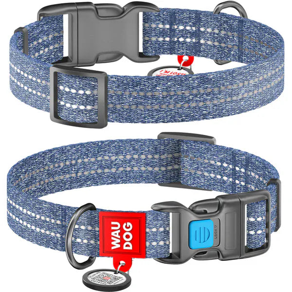 WAUDOG Dog WAUDOG Eco Friendly Re Cotton Dog Collar Size Large 31 in 49 to 2.5 cm
