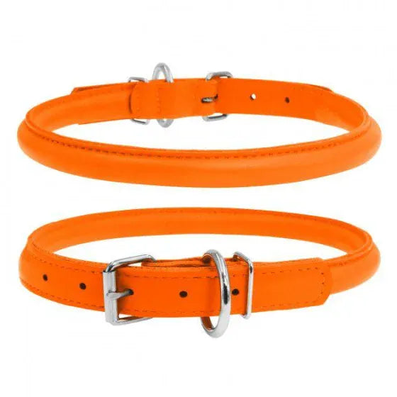WAUDOG Dog WAUDOG Glamour Round Dog Collar Orange 53-61 cm 13 mm