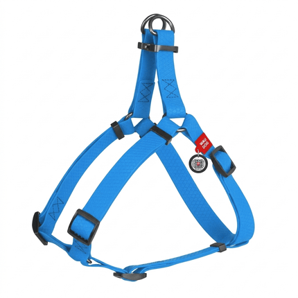 WAUDOG Dog WAUDOG Harness  Waterproof soft and durable metal hardware width 20 mm length 50-80 cm blue