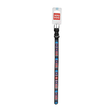 WAUDOG Dog WAUDOG M Design Ethno dog collar with QR passport 30 to 39 in 2 cm