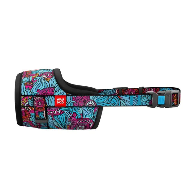 WAUDOG Dog WAUDOG Nylon Dog Muzzle Summer Print Size 4   35-43 cm