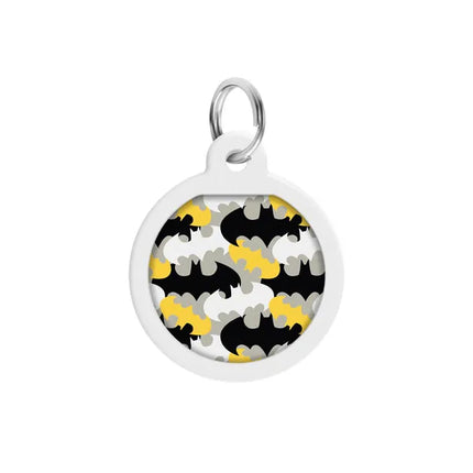WAUDOG Dog WAUDOG Smart ID QR Pet Tag Batman Round Pattern 25 mm