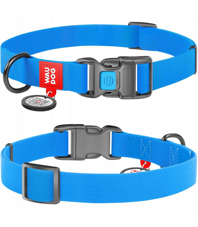 WAUDOG Dog WAUDOG Waterproof Dog Collar Plastic Size L 25 mm 31-49 cm Blue
