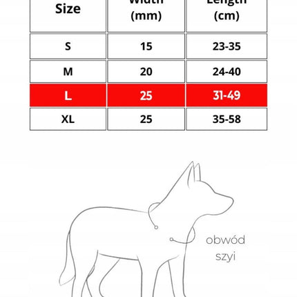 WAUDOG Dog WAUDOG Waterproof Dog Collar Plastic Size L 25 mm 31-49 cm Blue