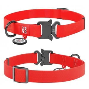 WAUDOG Dog WAUDOG Waterproof Dog Collar with QR Passport  Menthol 24-40 cm 20 mm Size M