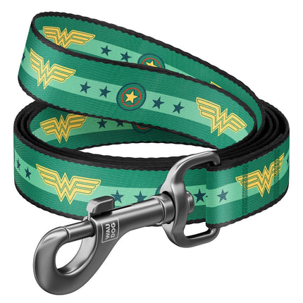WAUDOG Dog WauDog Wonder Woman Print Dog Leash 122 in 2 cm