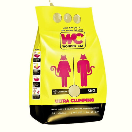 Wc Ultra Cat Litter Wc Ultra Clumping Lavender 5kg