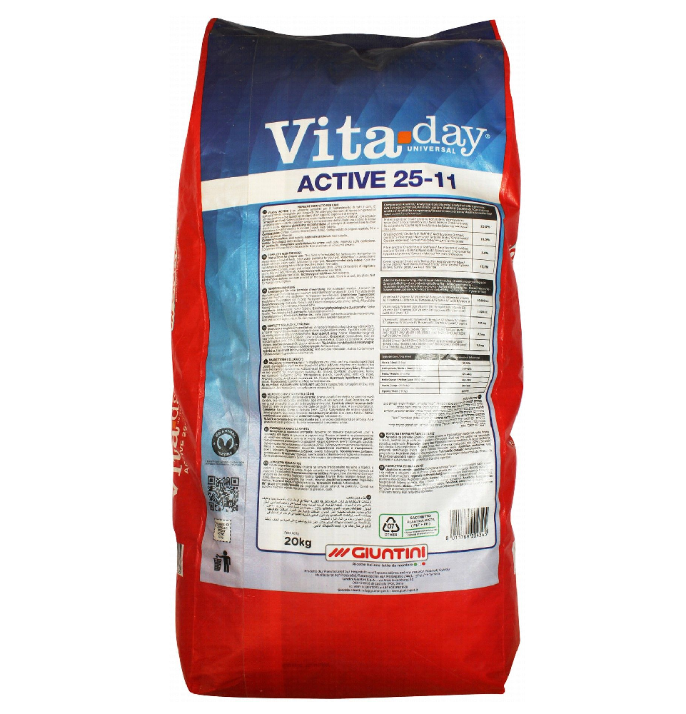 Vita Day Universal Active 25-11 Dry Dog Food 20 kg