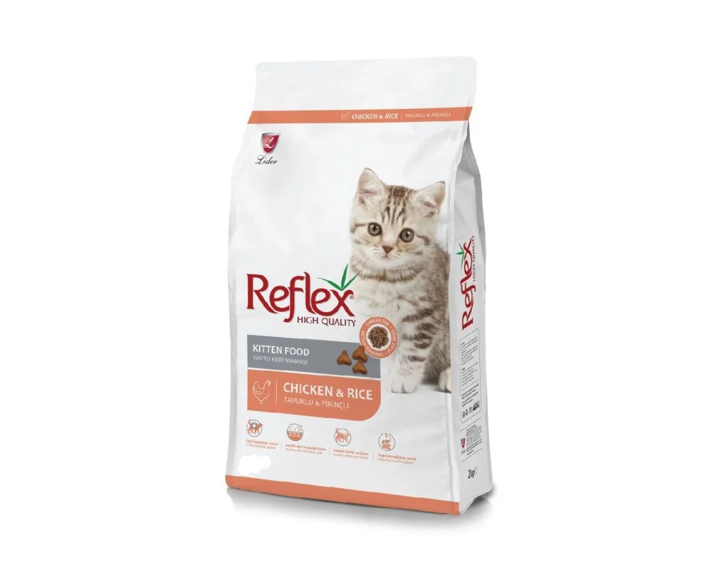 Reflex Dry Food with Chicken, Flaxseed, and Rice for Kittens 15 kg