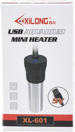 Xinxiu Fish Xilong XL-601 USB Aquarium Mini Heater Submersible Small Fish Tank Water Heating Rod 15w